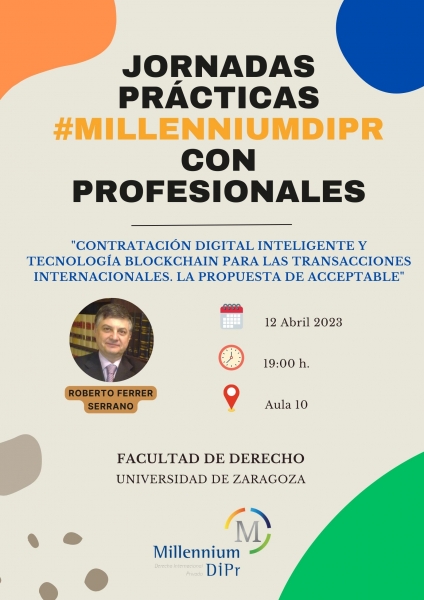 Jornadas Prácticas #MillenniumDIPr con profesionales: Contratación digital inteligente y tecnología blockchain para las transacciones internacionales